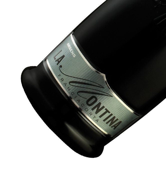 dettaglio etichetta franciacorta saten 2012 montina
